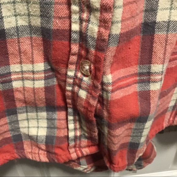 Mudd Juniors Plaid Button Up - Picture 3 of 3